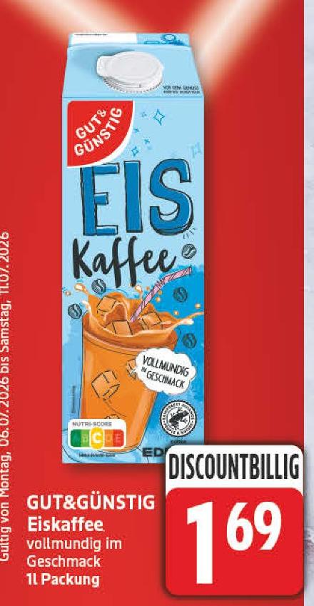 Eiskaffee von Gut & Günstig im aktuellen EDEKA Prospekt